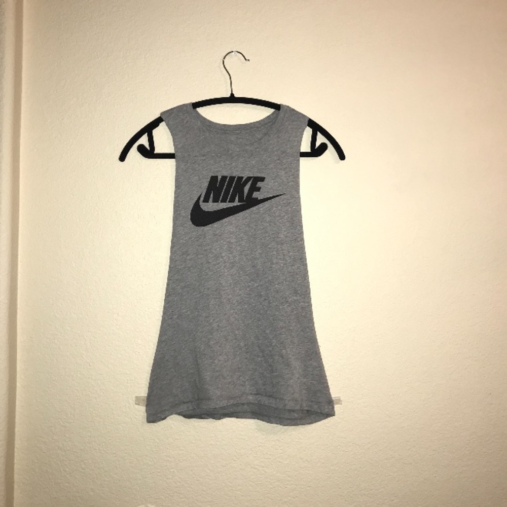 Grey Nike tank top